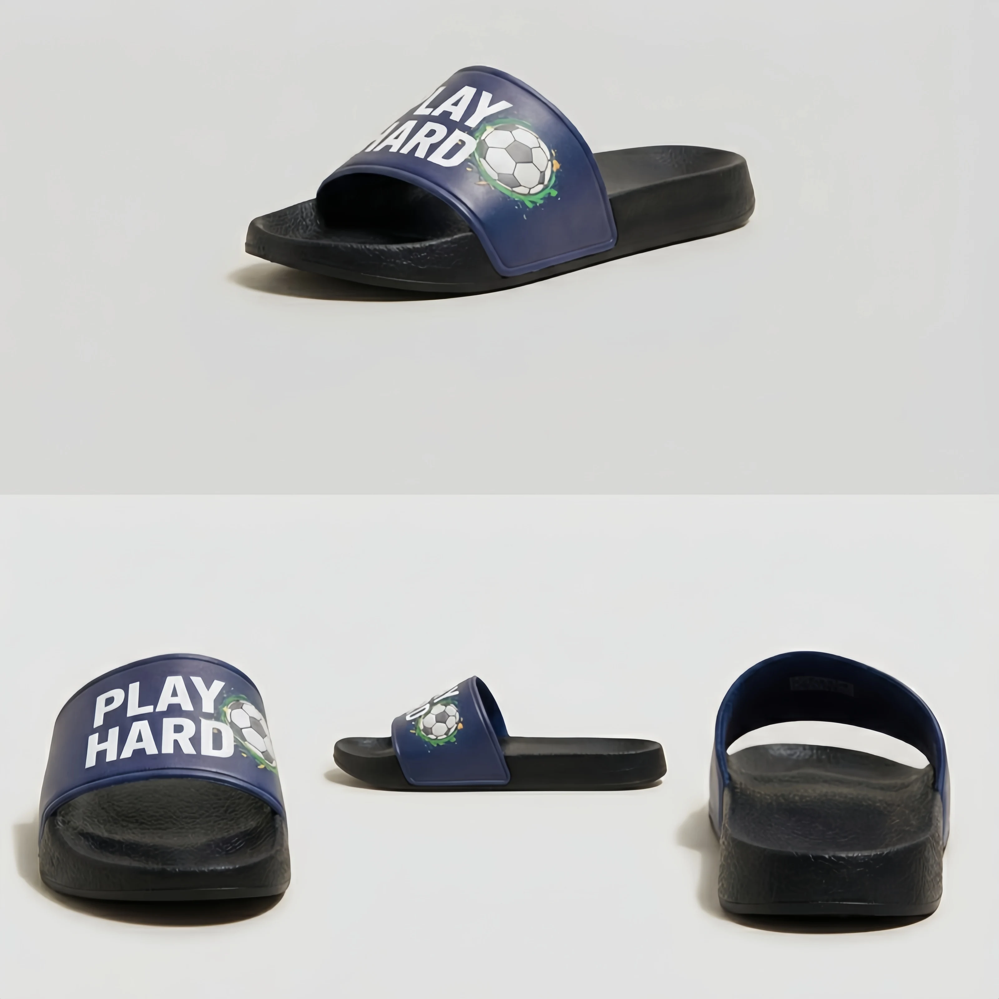 Men's Large Size Sandals, Lightweight, Non-Slip, Wear-Resistant, Sporty Style Sandals, Indoor and Outdoor Casual Shoes, Men's Slippers