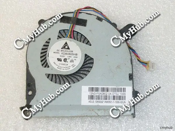 Ventilador de refrigeração para asus s300c s300ca kdb0605hb ck06 13nb00z1am0601 13n0-p5a0802 dc5v 0.36a 4 fios 4pin-ck06 cpu ventilador de refrigeração