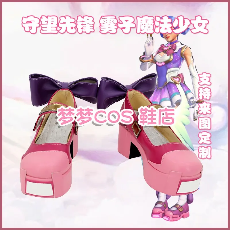 

Game OW 2 Kiriko Magician Skin Cosplay Shoes Boots Halloween Party Boots Cosplay Prop Custom Made
