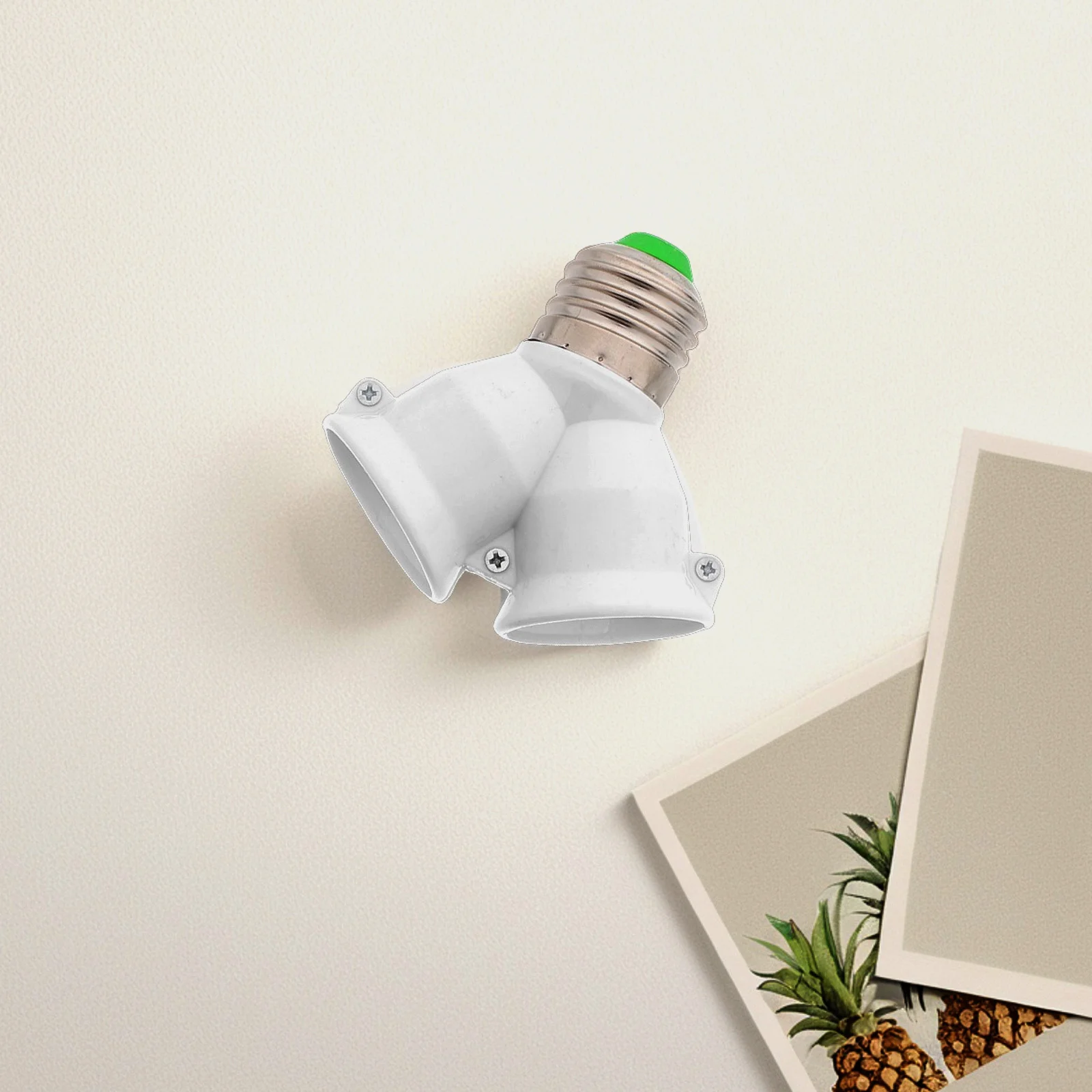 4 قطعة E27 المزدوج رئيس تركيب المصابيح محول مأخذ التوصيل حامل مصباح قاعدة محول دائم سهلة الإعداد لمشاريع DIY المنزلية #4