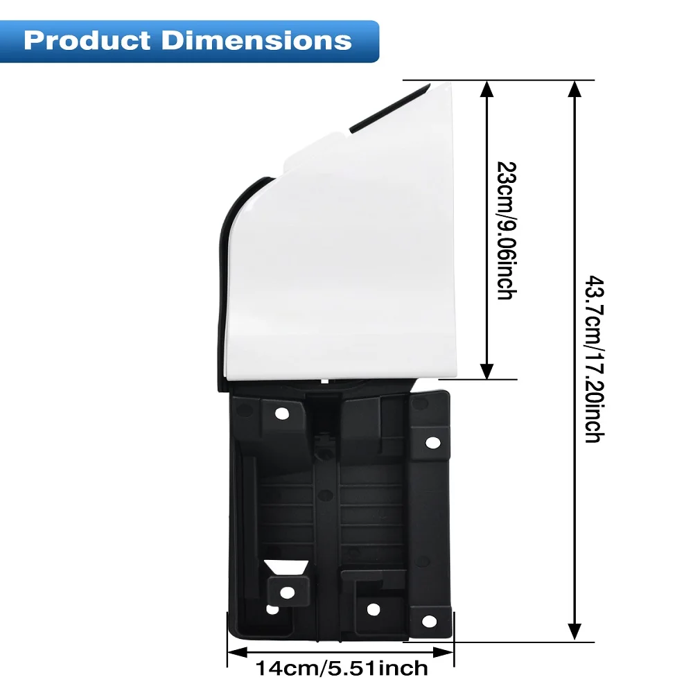 Car Fuel Filler Tank Housing Cover & Flap Cap for Ford Transit 150 250 350 350HD 2015 2016 2017 2018 2019 2020 2021 2022 2023