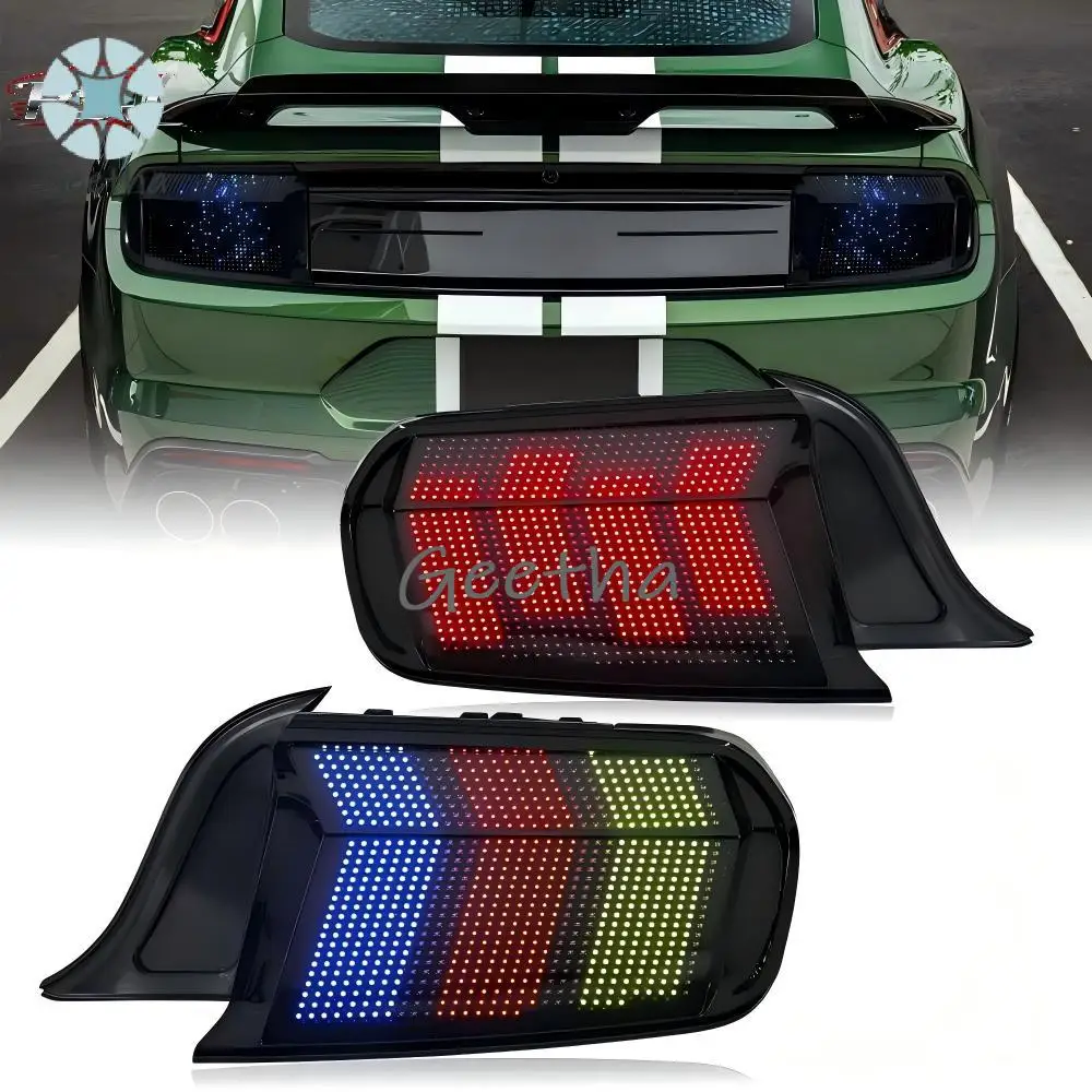 For Ford Mustang 2015-2023 RGB Tail Lamp Factory Direct Sales LED Taillights Rear Lamp Modified Taillights Suitable
