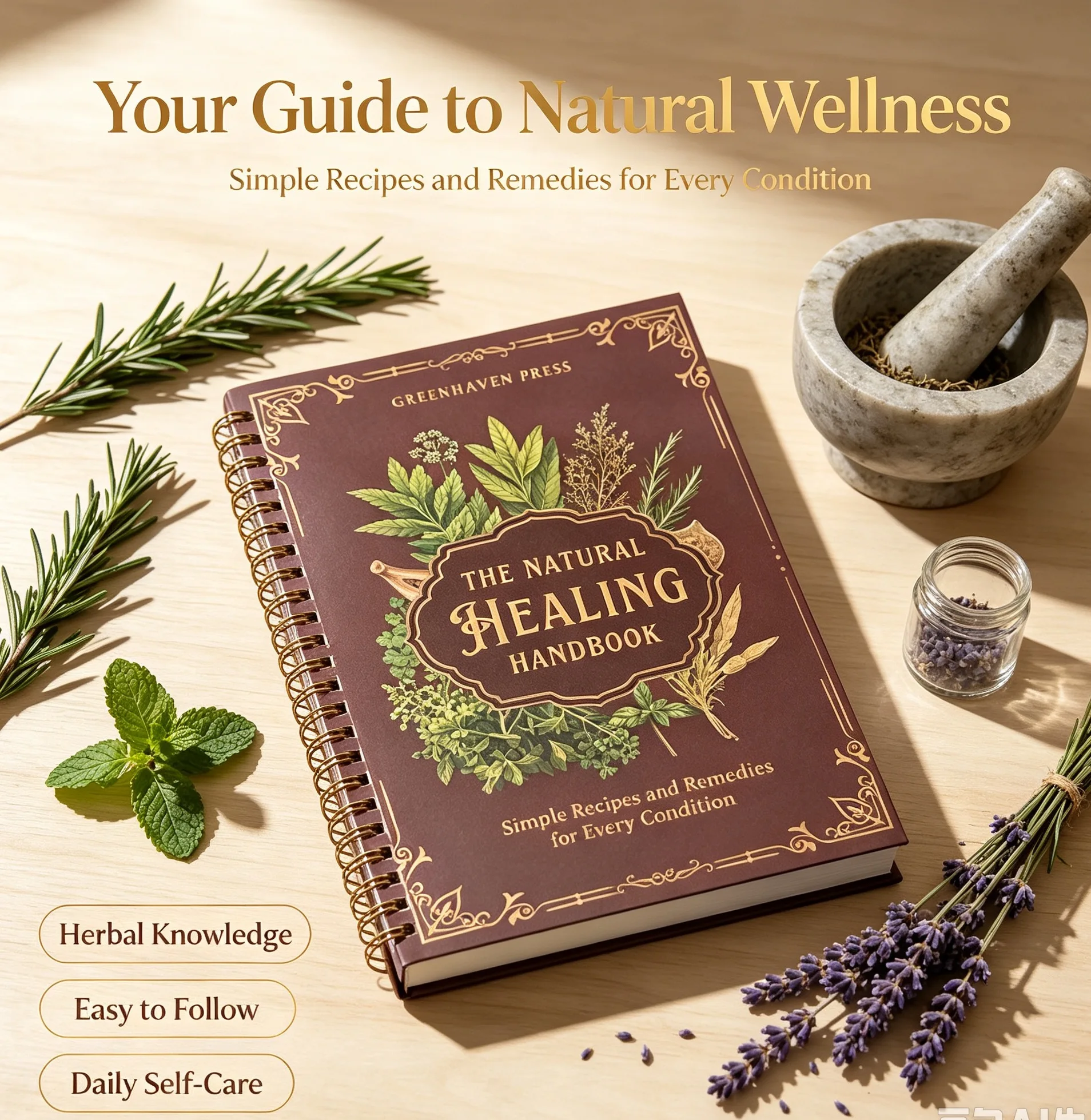 自然治癒ハンドブック 天然ハーブ療法ガイドブック 家庭用健康 - Herbal Wellness Recipes のレビューと価格