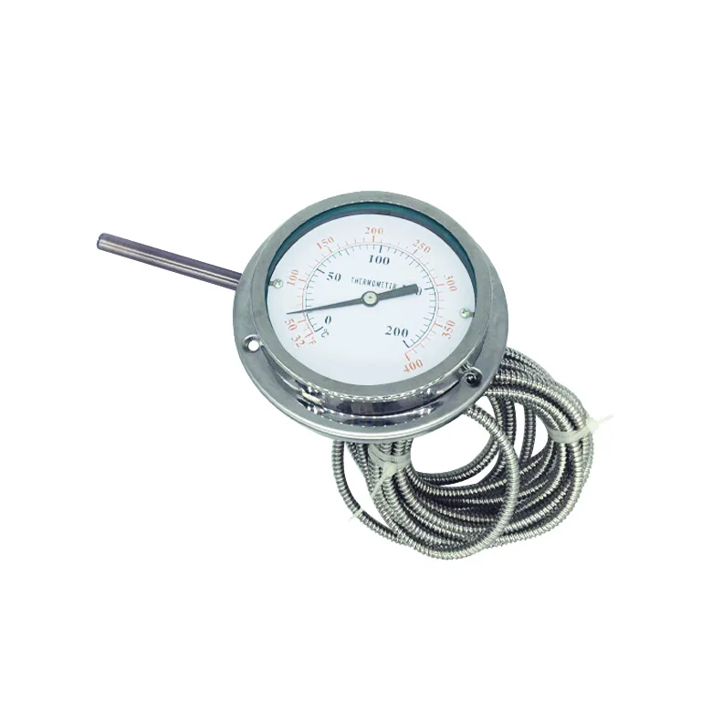 Stainless steel 304 pressure thermometer remote transmission thermometer tank truck boiler printing and dyeing water oil tempera