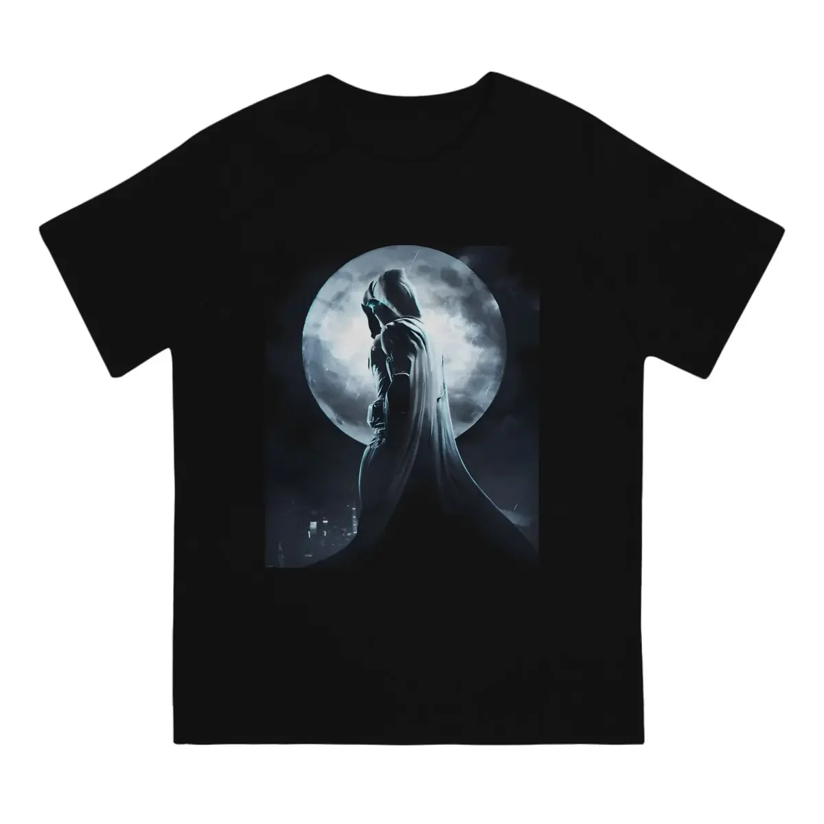 Moon Knight Newest TShirt for Men Comics Character Round Neck Basic T Shirt Personalize Birthday Gifts OutdoorWear