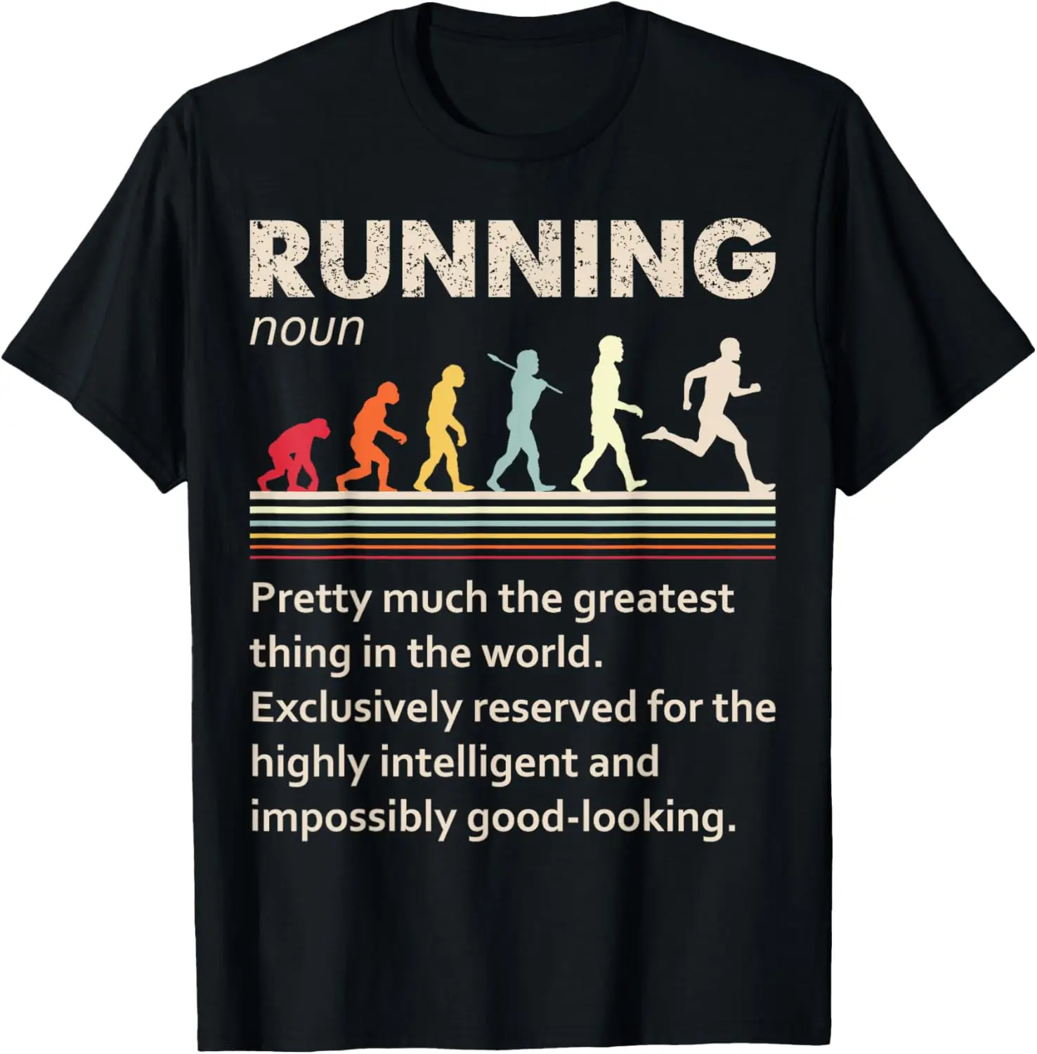 Running Evolution Funny Definition For Runners Love To Run T-Shirt