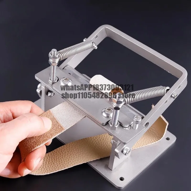 1Pc Manual Splitter Peeling Machine Stainless Leather Splitter for DIY Craft Leather Work Cutting Tools