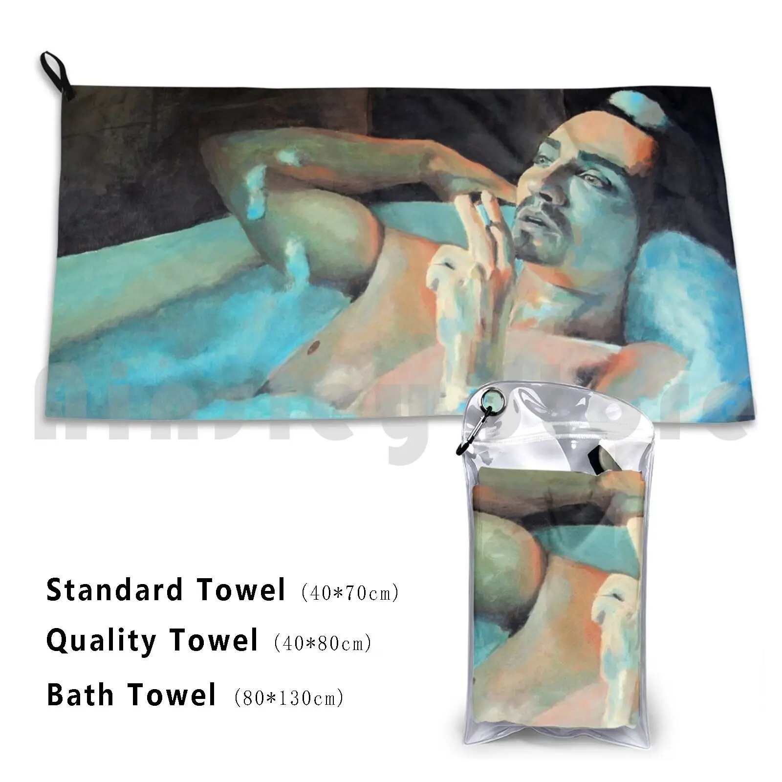 Klaus In The Bath-Umbrella Academy Bath Towel Beach Cushion Klaus Hargreeves The Umbrella Academy Tua Robert