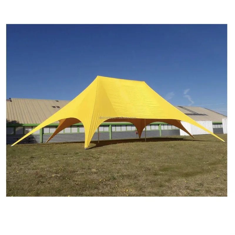 

YTYIN Yellow Double Peak Marquee Star Shade Canopy Event Tent For Sale