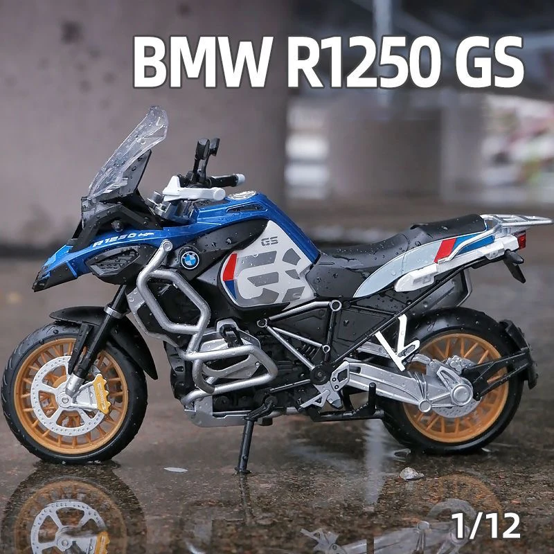 CCA 1:12 BMW R1250GS ADV Alloy Motorcycle Diecast Metal Model Vehicle Simulation Off Road Autocycle Toys Children Birthday Gift