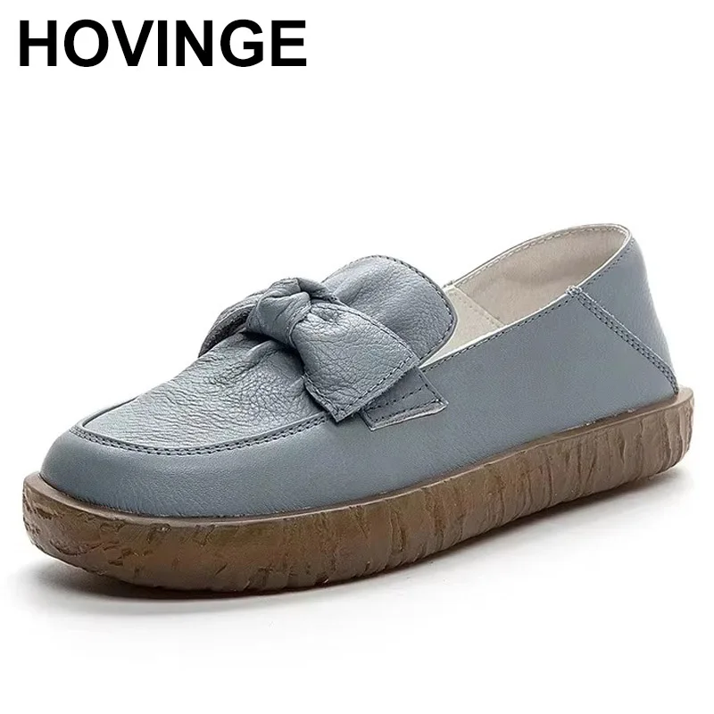 

2025 Women Summer Shoes New 100% Genuine Cow Leather Soft Bottom Hollow Breathable Shallow Casual Slip On Loafers