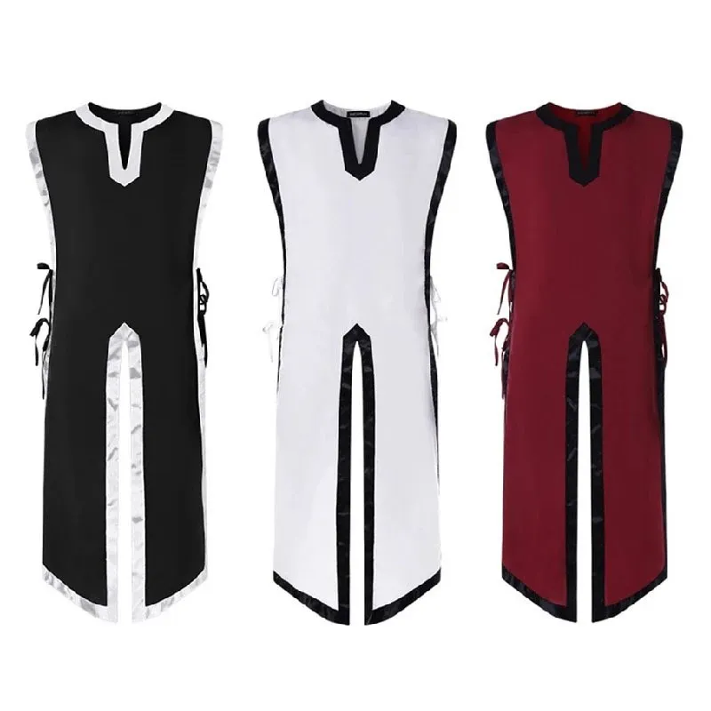

Medieval Sleeveless Knight Vest Halloween Renaissance Retro Men's Knight Performance Costume Traditional Chinese Stage Outfit