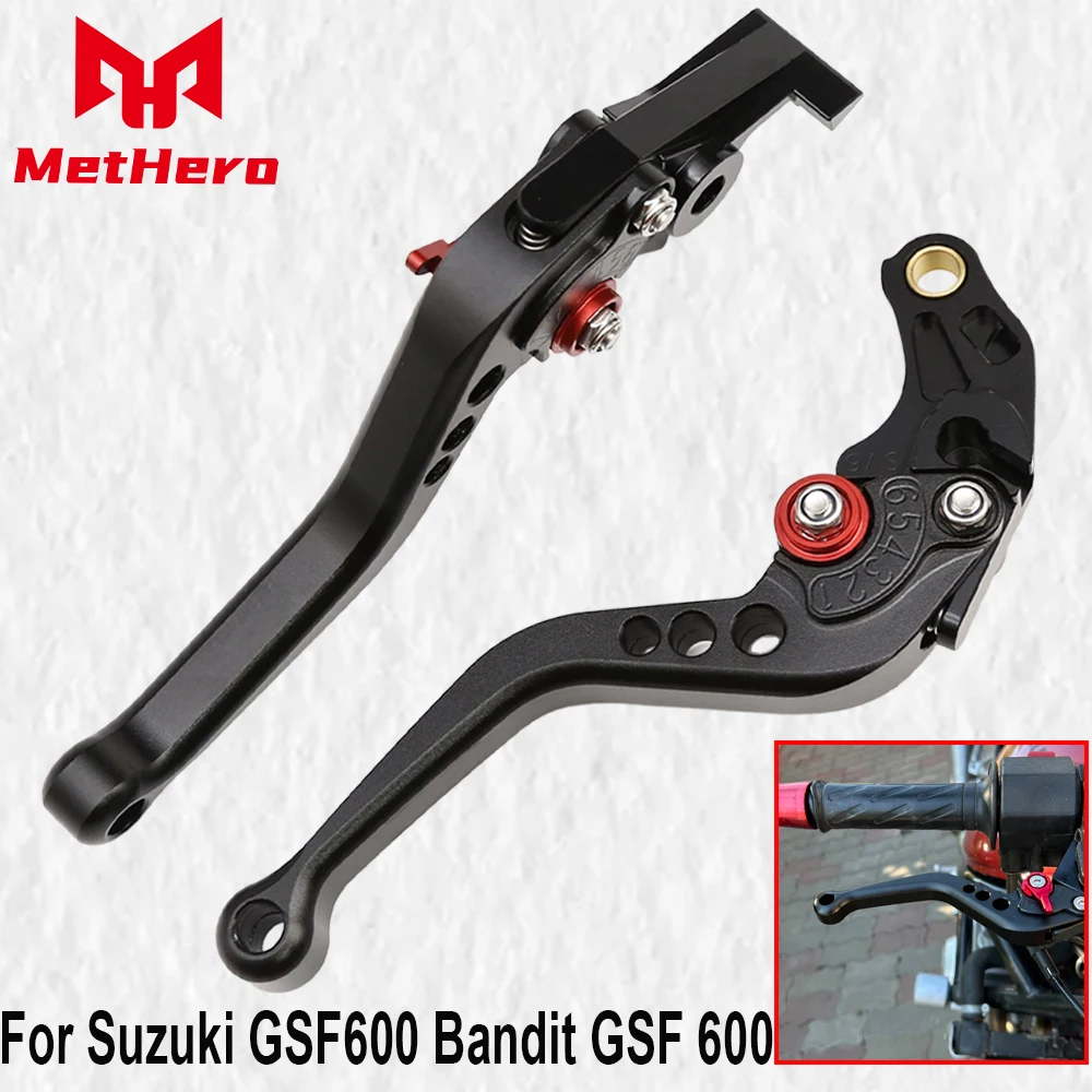 CNC Short Matte Brake Clutch Lever Handle For Suzuki GSF600 Bandit GSF 600 1995 1996 1997 1998 1999 2000 2001 2002 2003 2004