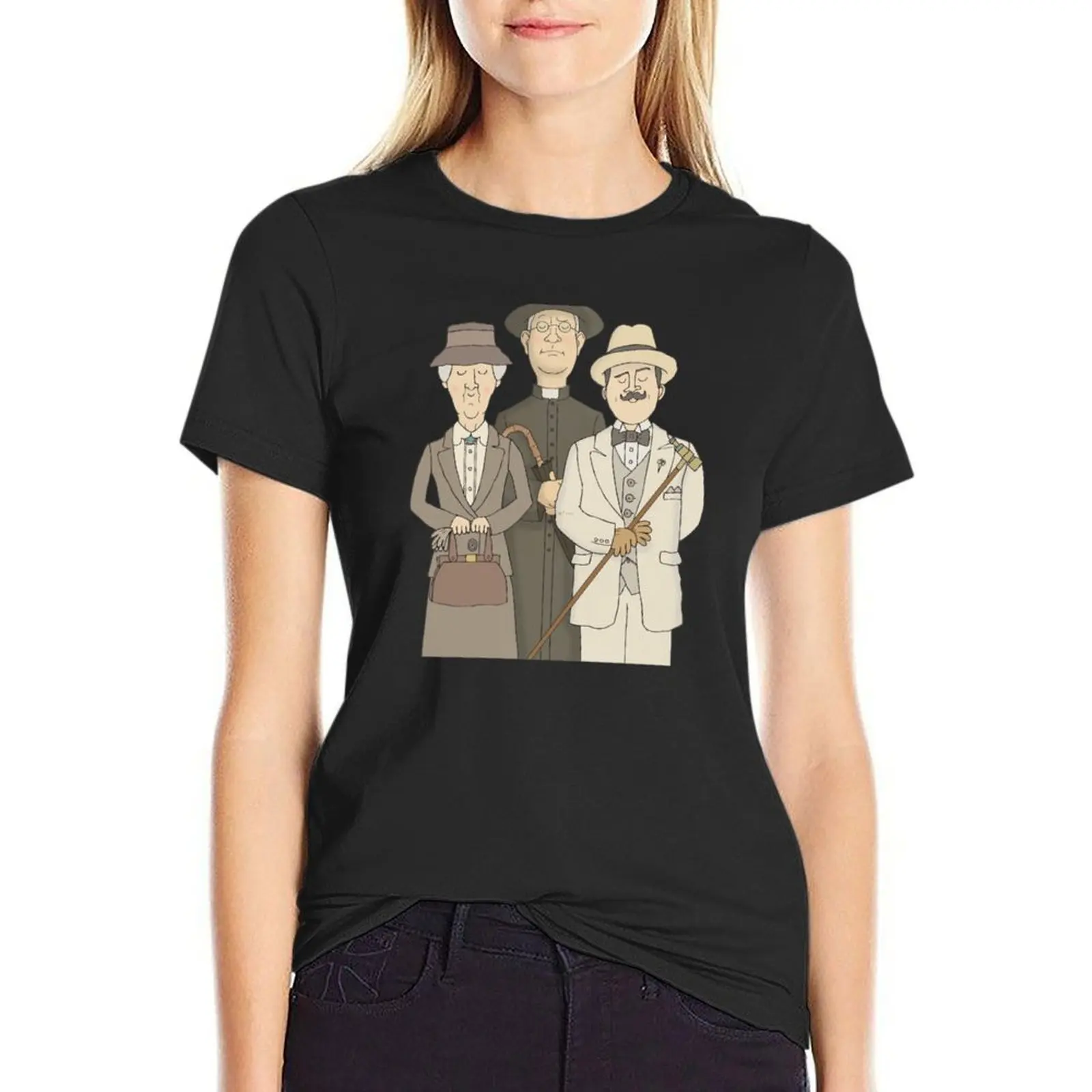 

and Father Brown T-Shirt graphics plain cute clothes Woman T-shirts