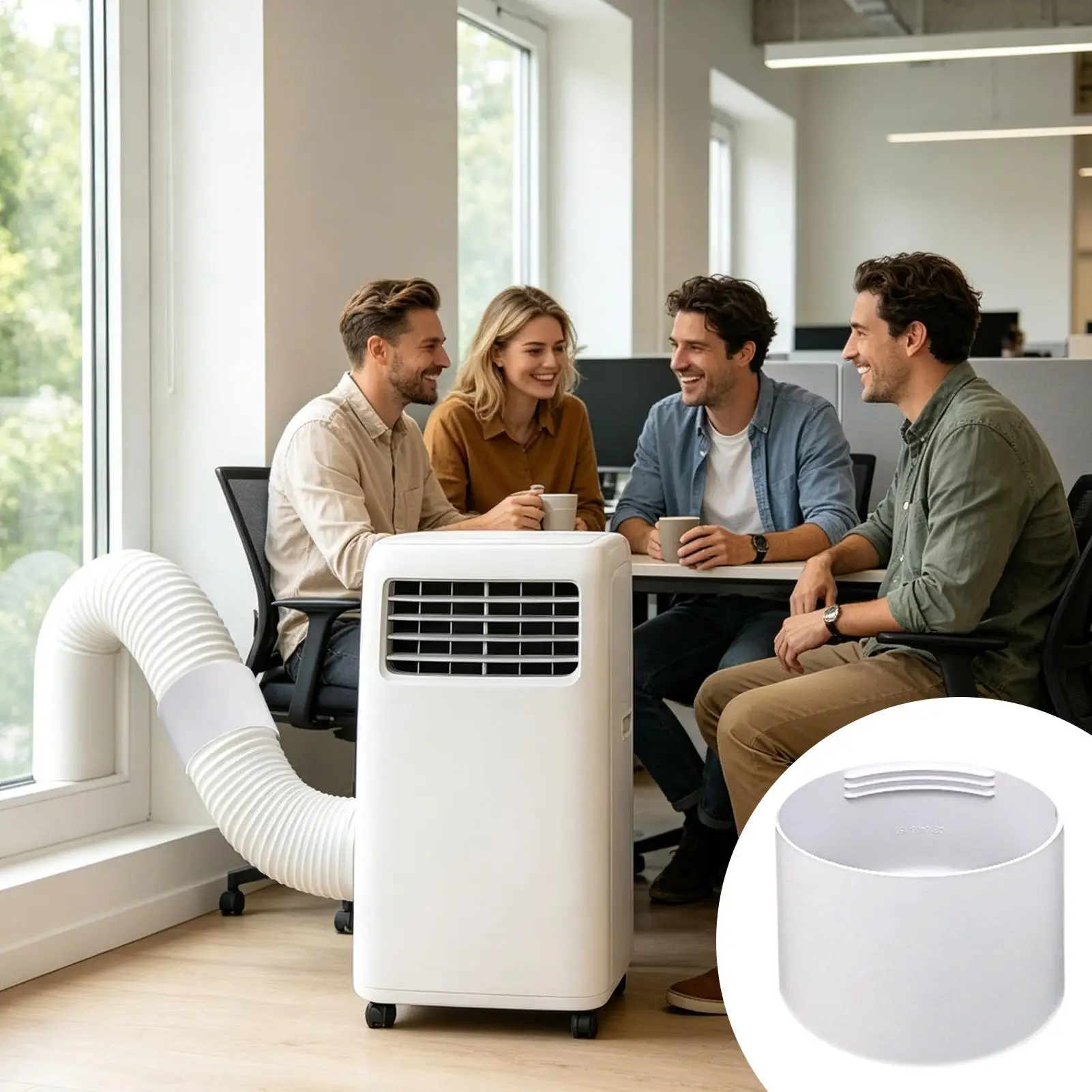 AC Exhaust Pipe Hose Connector Portable  Air Conditioner Hose Tube Universal  Air Conditioning Interface for Home outdoor
