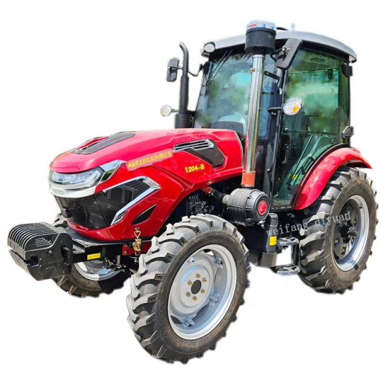 Tractor agrícola pequeño de tracción en las cuatro ruedas, 120HP, con cargador frontal, a la venta