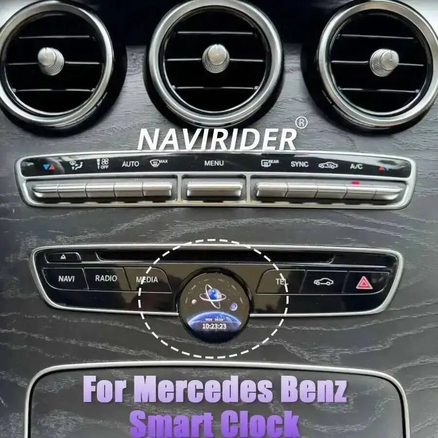 Mercedes Benz ストップウォッチ Smart Clock For Benz C/E/S/G/CLS/ W205 W463 W219 W222 W213 NTG 5.0