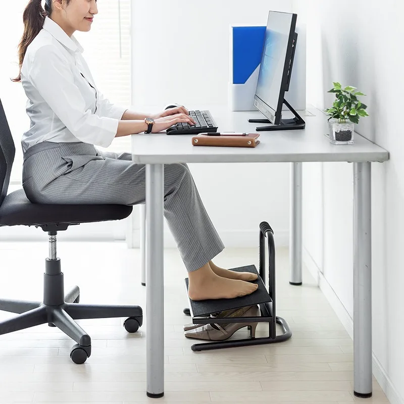 Office Pedal Stool Adjustable Elevating Footrest Aesthetic Luxury Bedroom Footstool Relaxing