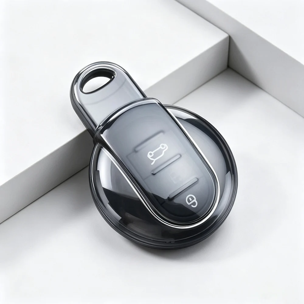 Transparent Car Key Case Holder Smart Remote Fobs Cover for BMW Mini Cooper F54 F55 F56 F57 F60 2015 2016 2017 2018 Shell Fob