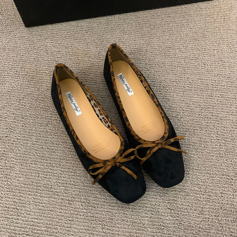 Weiche Damen-Flats mit Schuhen, neu im Frühling und Herbst, flache modische Schuhe mit Schmetterlingsknoten für Damen, Slip-On-Schuhe. – Detail 9