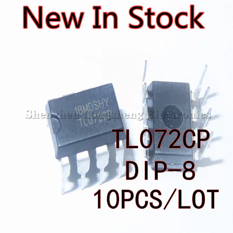 

10PCS/LOT TL072CP TL072 TL072CN DIP-8 dual operational amplifier New In Stock