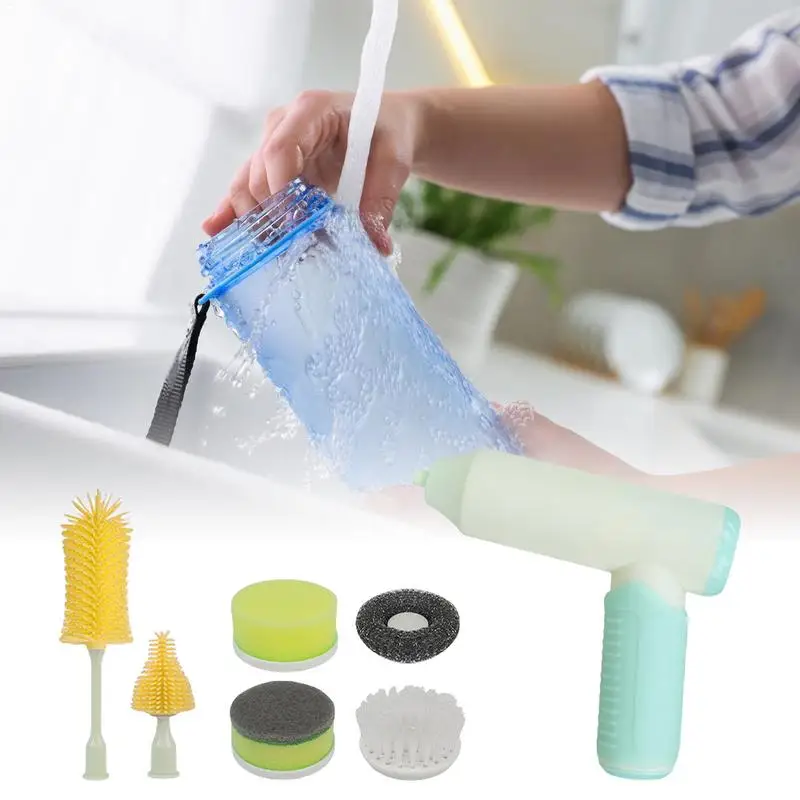 Cleaning Scrubber Electric Electric Cup Washer Rechargeable Handheld Automatic Cup Washing Brush For Baby Bottles Sink Shower