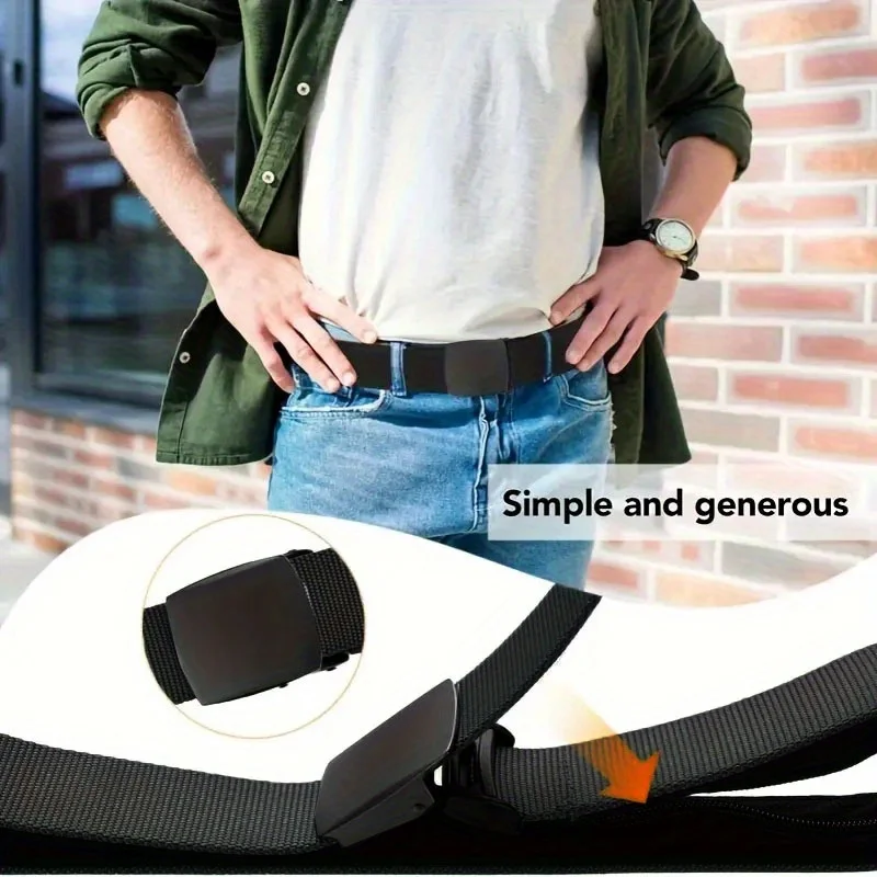 Secure Anti-Theft Wallet with Men's Functional Portable Multifunctional Waist Belt, Invisible Zipper Wallet, Pants Strap