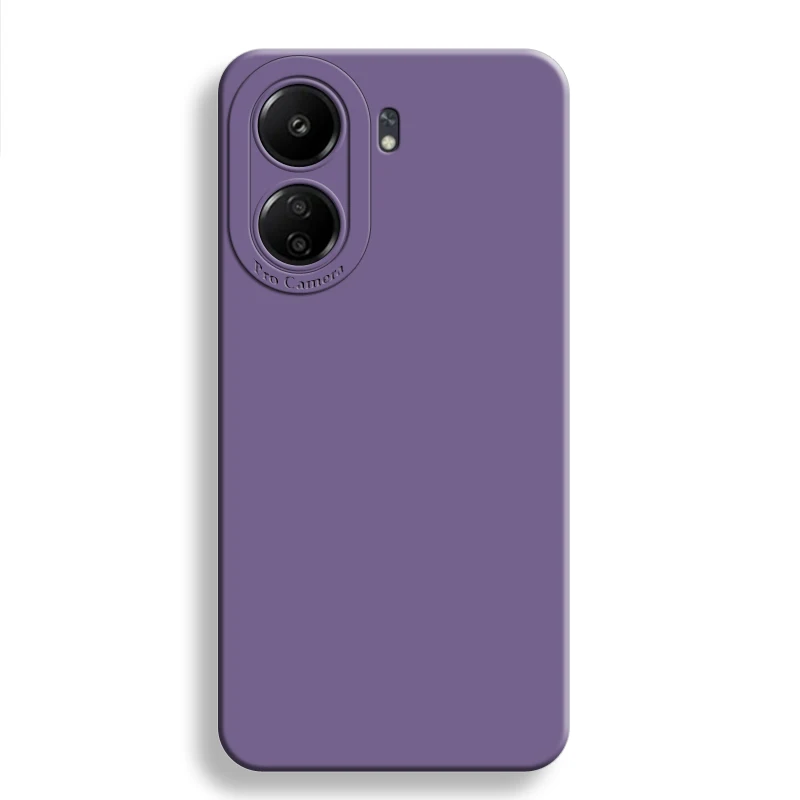 For Redmi 13C Case For Xiaomi Redmi 13C Cover 6.74 inch New Liquid Silicone Shockproof Full Cover Camera Protection Bumper