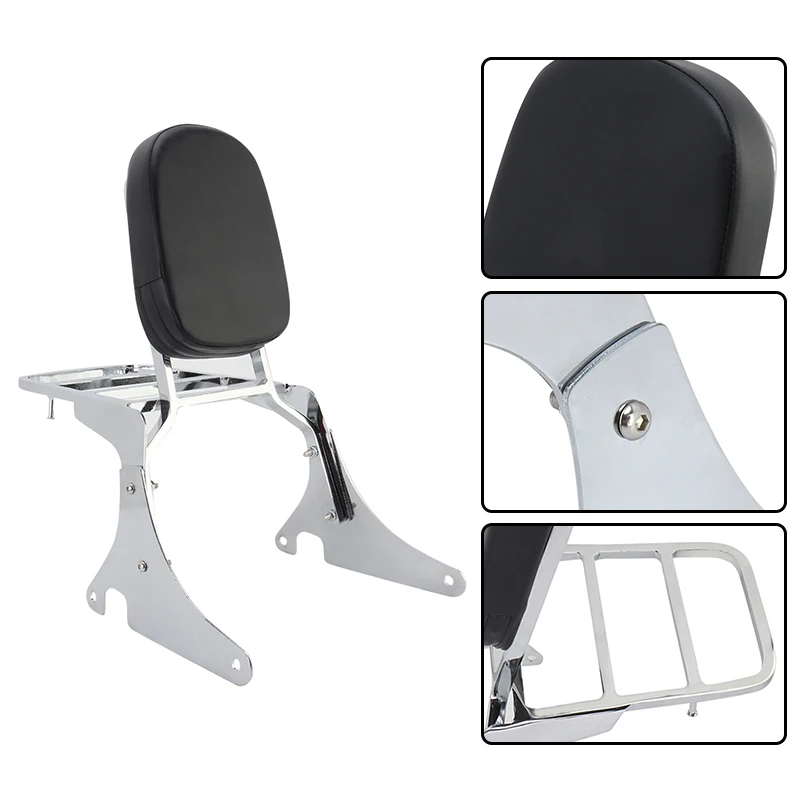 Motorcycle Rear Luggage Rack Support Backrest Seat Sissy Bar For Kawasaki Vulcan VN 400 800 VN400 VN800 1995-2012