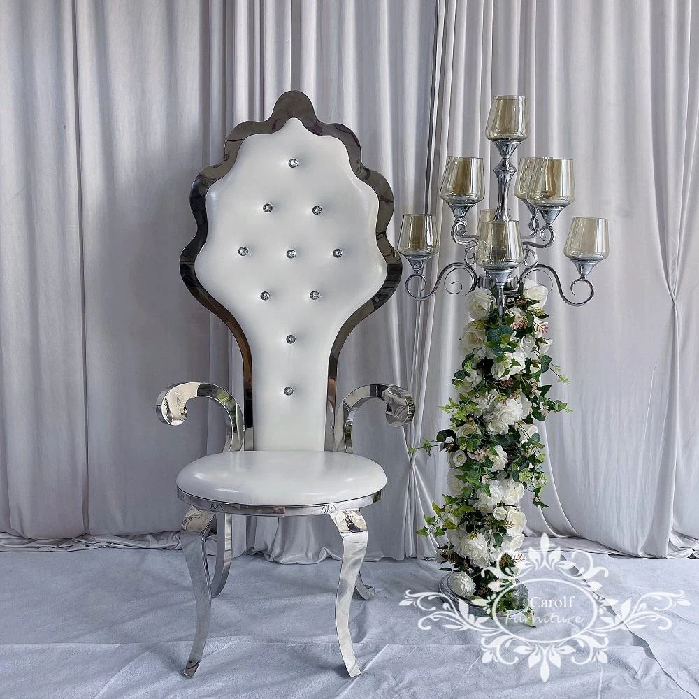 High Back Throne Chair Queen King Size Modern Design for Hotel Banquet Wedding Party Living Room Furniture