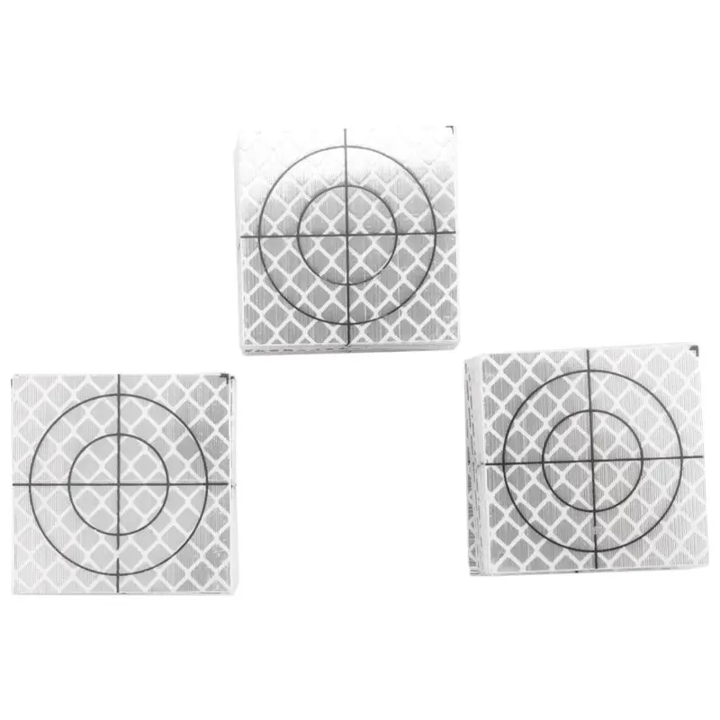 500Pcs Prism Measurement Reflector Sheet Reflective Tape Target Total Station Tunnel Survey 40X40mm-AT36