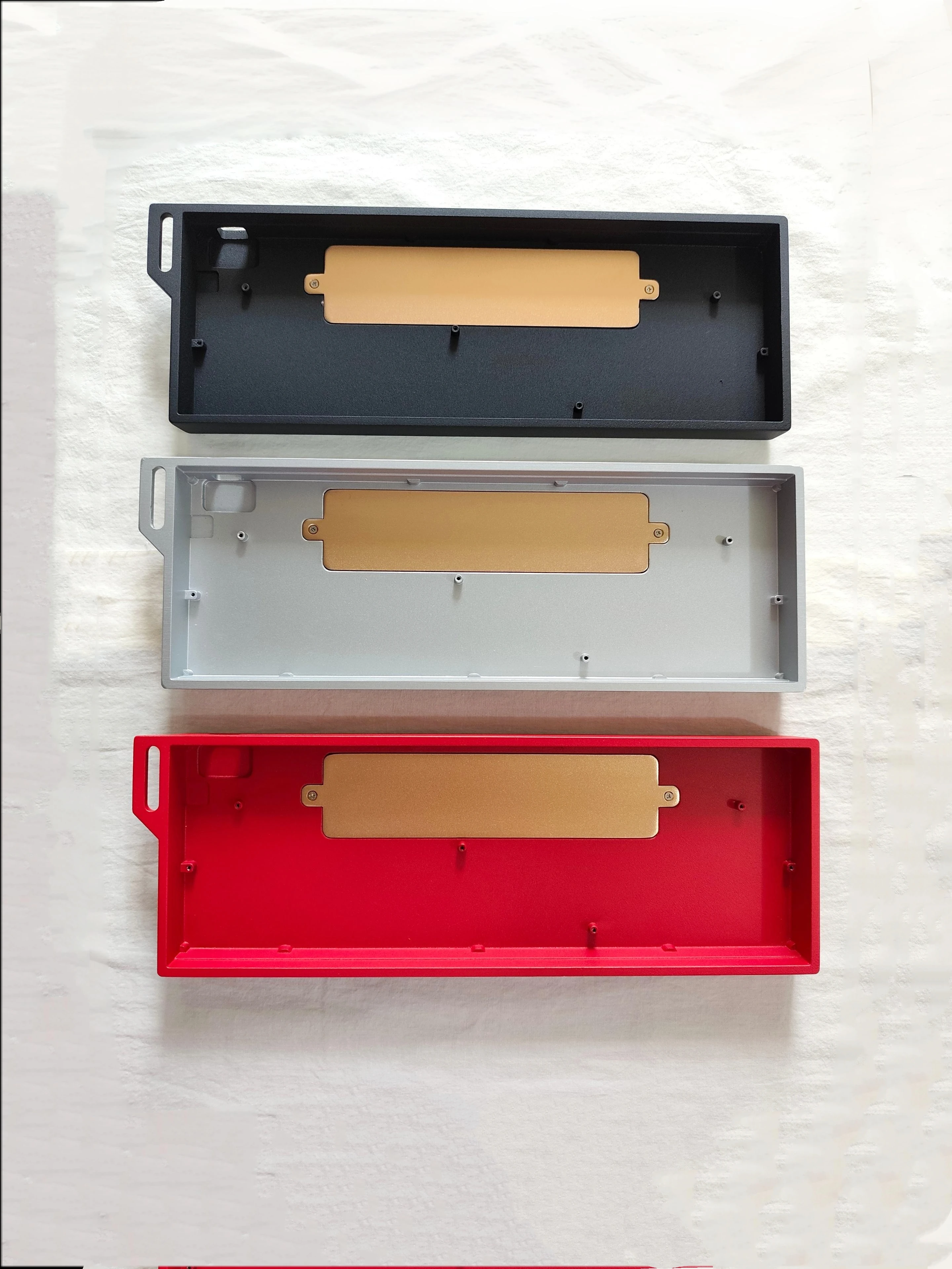 GH60 Layout Metal Case with Internal Weight for 61/64 Keys Wooting 60HE Made60 Mechanical Keyboard Custom