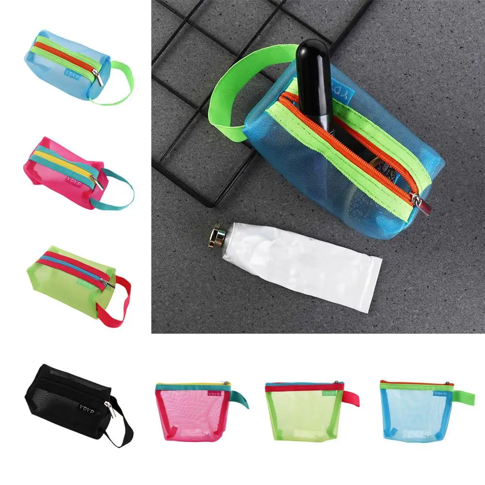 ID Creditcardhouder Mesh opbergtas Transparante dossiertas Lippenstiftzakken Kleine portemonnee Reisorganisator Kleine portemonnee