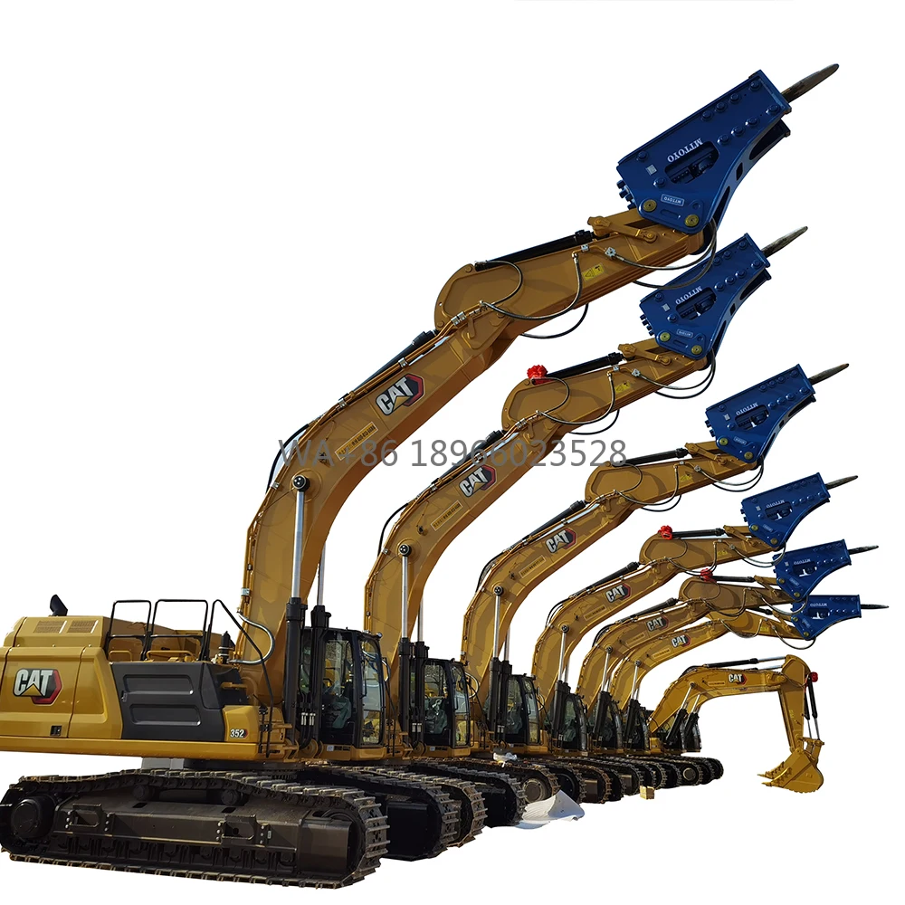 Martillo crico hidráulico silencioso para excavadora con cincel de 68 mm a la venta México Japón Turquía Rusia Filipinas Rumania Colombia Chile