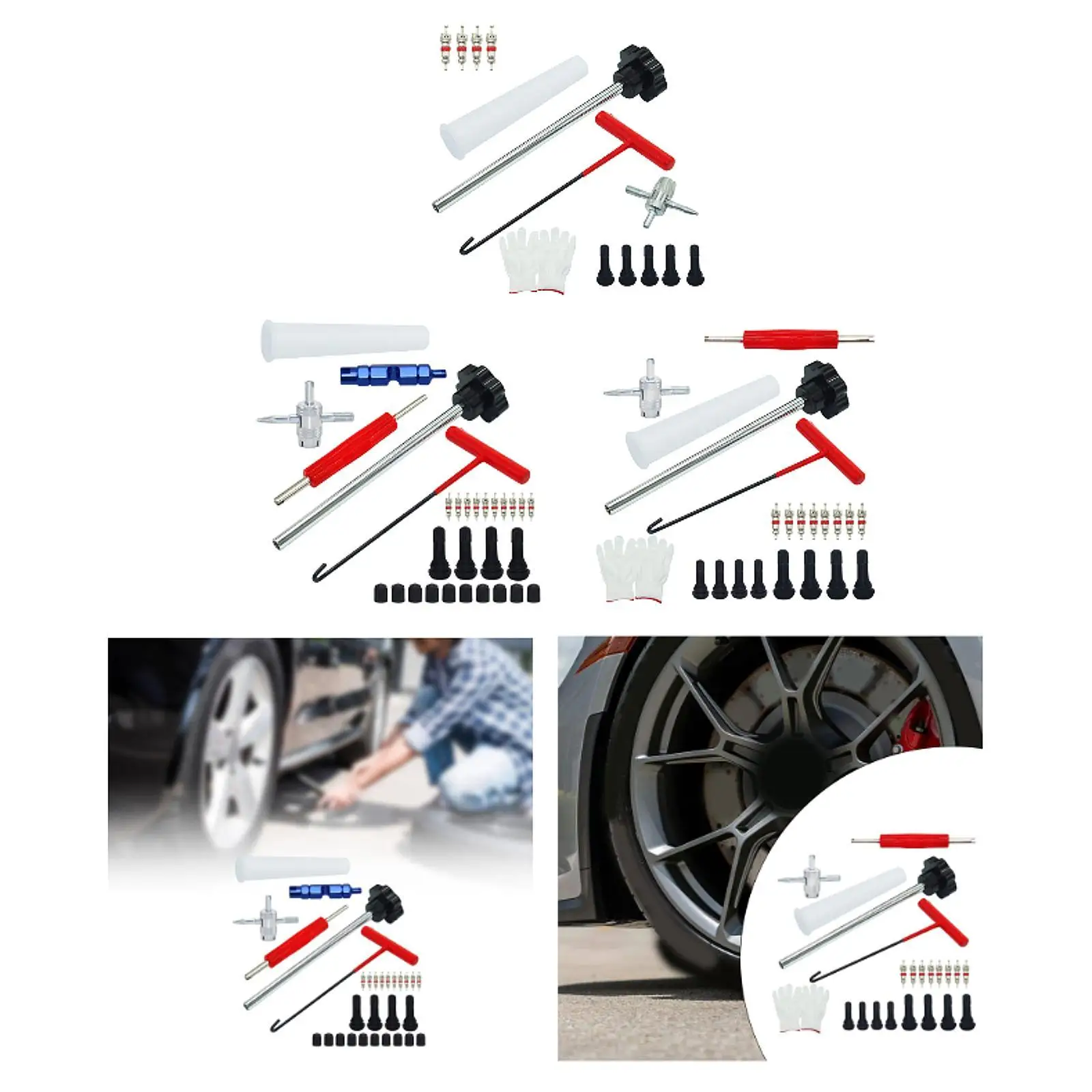 أداة إزالة الصمام الأساسية مزيل جذع الصمام لشاحنة الدراجات النارية
