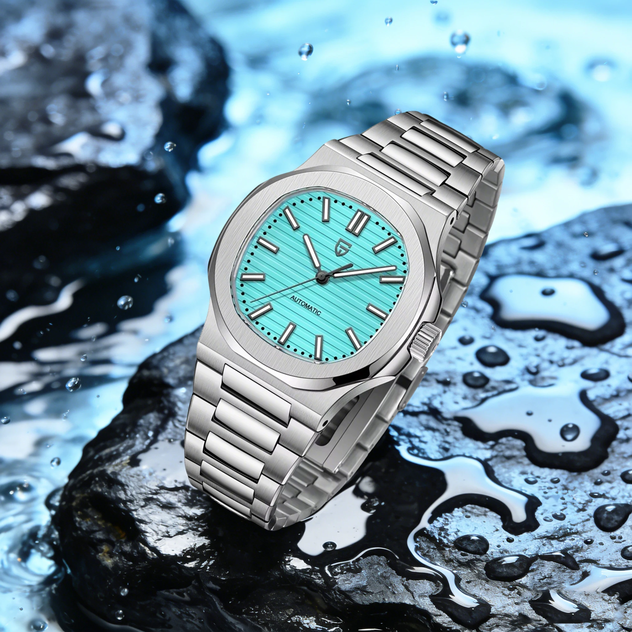 PAGANI DESIGN Fashion Trend Men‘s Mechanical Watch Casual Luxury Stainless Steel Sapphire Glass Mirror Luminous Waterproof Watch