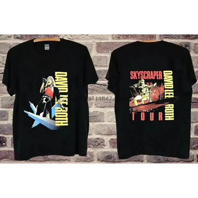 David Lee Roth - Skyscraper Tour 1988 black T SHIRT usa size