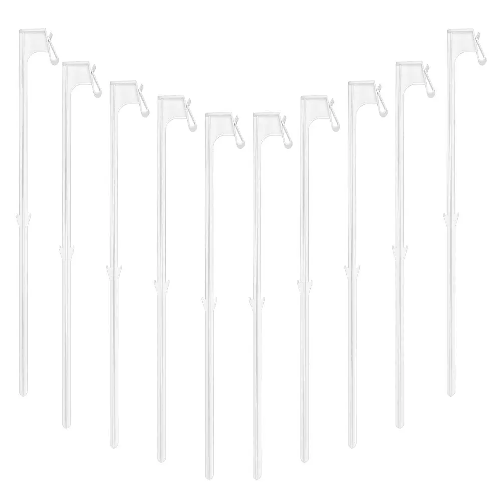 20Pcs Removable Car Flagpole Holder Easy Install Windproof Plastic Flag Rod for Vehicle Accessory Outdoor Travel