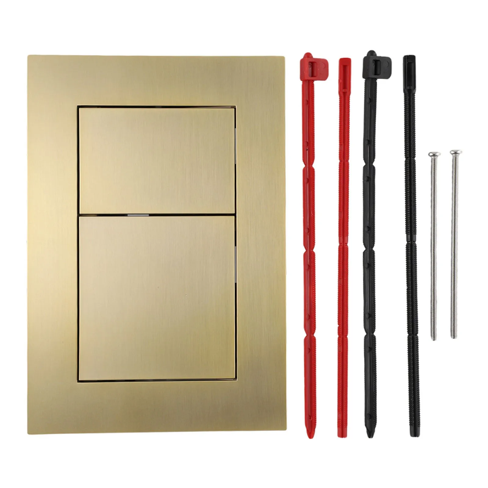 Flush Plate Bright Gold Brushed Gold Dual Flush Plate For TECE Cisterns Sleek Durables Plastic Material Space Saving Design