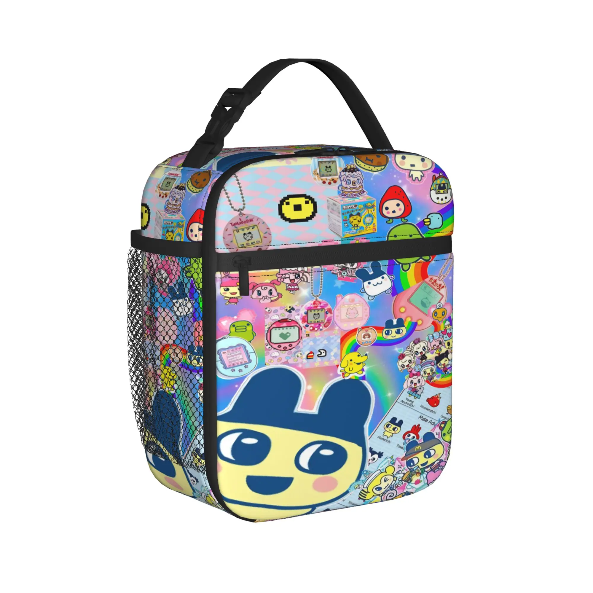 

Tamagotchis Cartoon Games Thermal Insulated Lunch Bags for School Portable Food Container Bags Men Women Thermal Lunch Boxes
