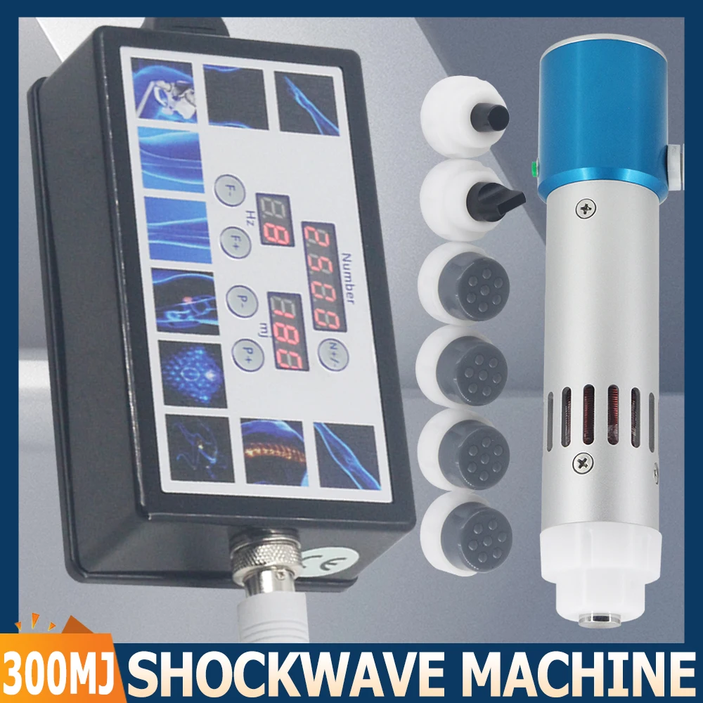 Shock Wave Therapy Machine For Erectile Dysfunction Treatment Knee Pain Relief Body Relaxation 300MJ Shockwave Massager Newest