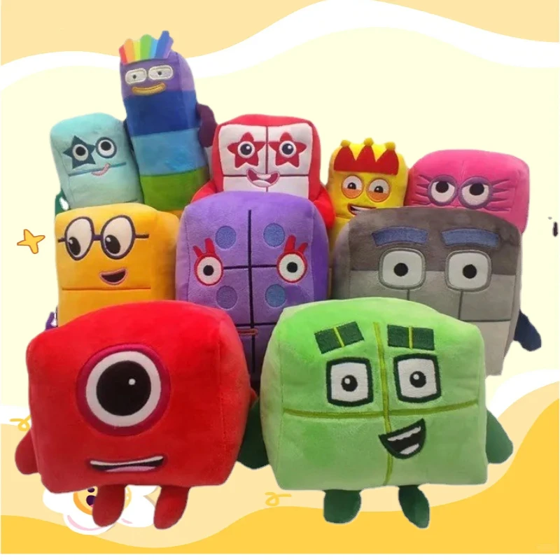 

1/10 шт. Мультяшная плюшевая кукла-цифра, развивающая мягкая игрушка, игрушки-цифры по мотивам фильмов и сериалов, подарок для детей, кукла для раннего развития