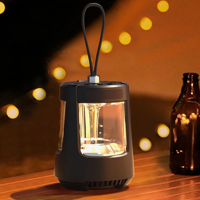 New Mini Outdoor Speaker 5W QD09 with for Waterproof IPX5 LED Lights Full-Range Sound Battery for Outdoor & Party