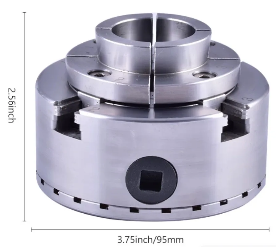 4 Inch 5 Inch Four Jaw Self Centering Umbrella Tooth Linkage Chuck For Woodworking Rotary Lathe