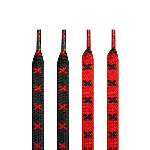 1Pair Black&Red X Shoelaces AJ1 MID Sneakers Shoe laces Fashion Quality Flats Shoelace 120/140/160CM Shoes Accessories