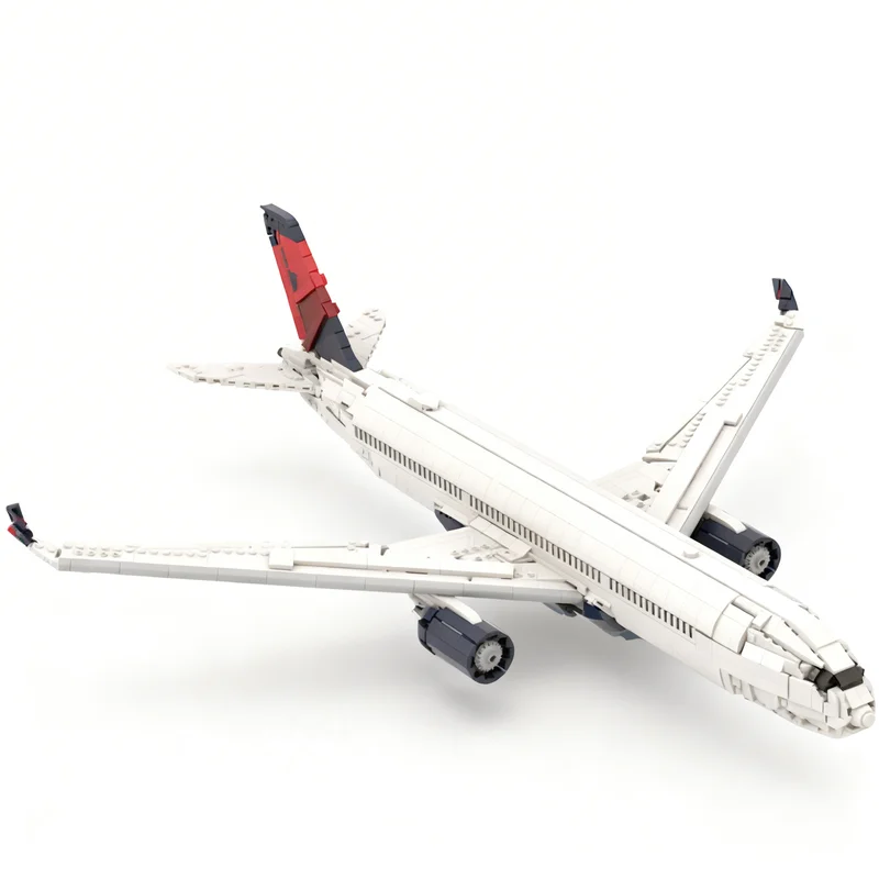 

2675PCS MOC Creative Model Delta Airbus A350 900 DIY Assembly Building Blocks Display Birthday Gift Collectible Decoration Set