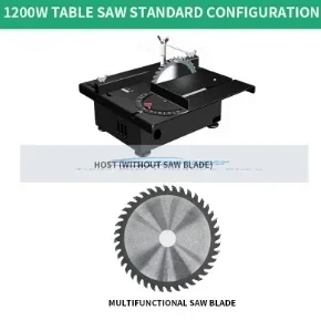 1200W Mini Desktop Mini Tafel Zag Holzbearbeitung Kleine Kettensäge Tafelslijper Modell Portable Snijmachine