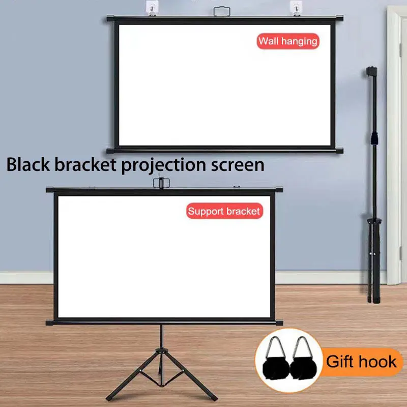 Thinyou 60 pouces 84 pouces 100 pouces trépied support d'écran de projecteur 16:9 cinéma maison Portable pour rideau de Projection intérieur extérieur