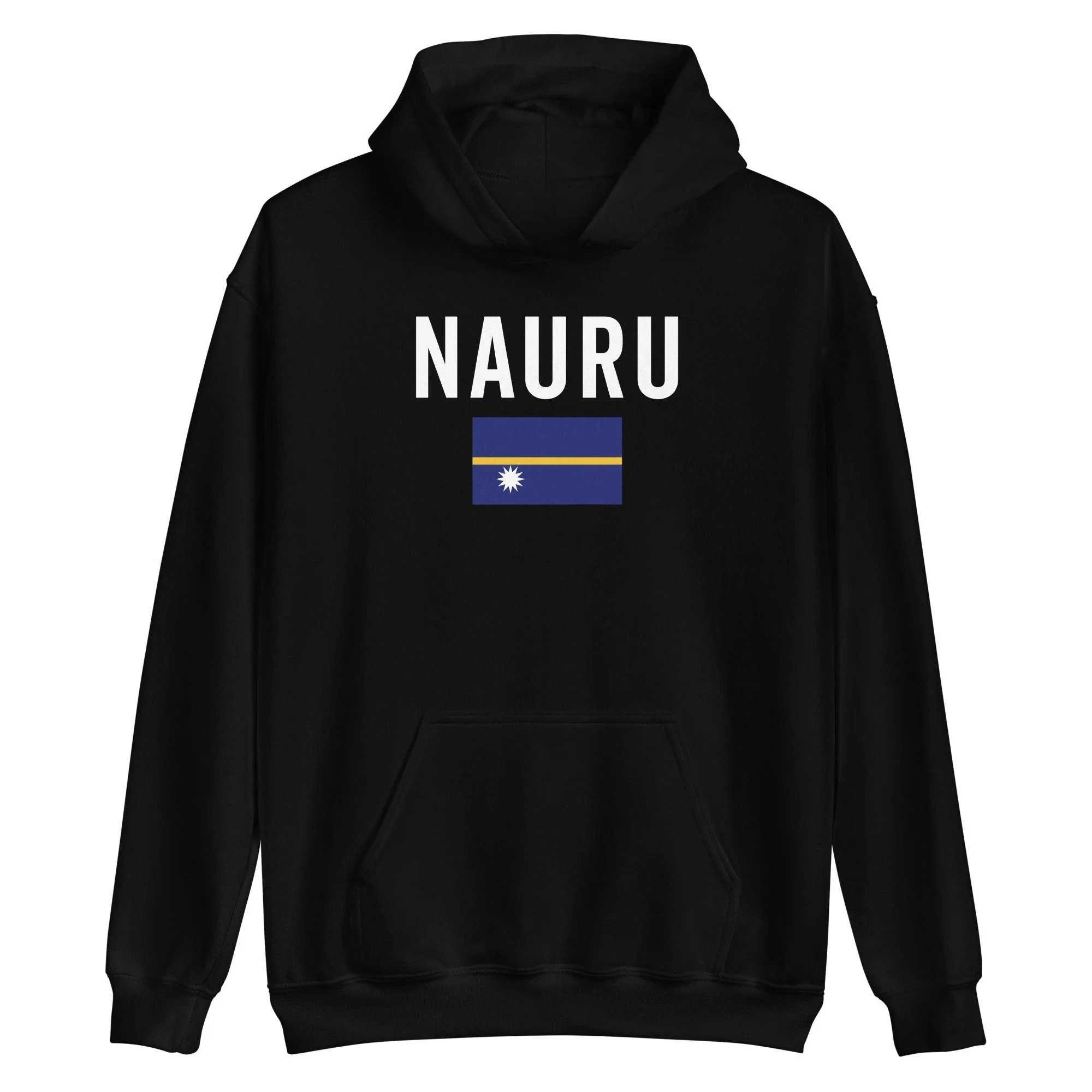 

Nauru Flag Hoodie Men's and Women's Long Sleeve Sweatshirt Pullover Retro Hip Hop Streetwear Sportswear Y2k Tops Men Clothing