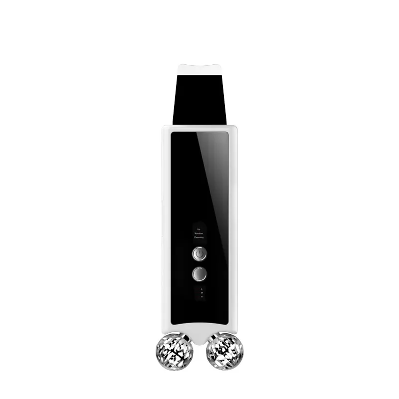 Twin roll sonic facial scrubber ABS skin cleanser to remove blackheads, suitable for US UK AU IT blockage